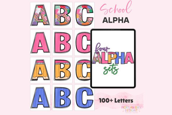 Back to School Alpha PNG Bundle