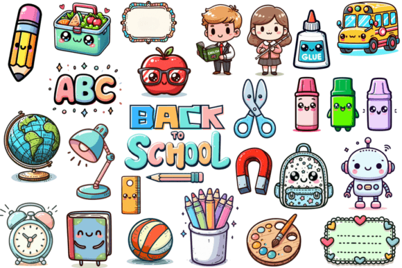 Back to School Cute Clipart Bundle: A Creative Resource for Educators and Designers