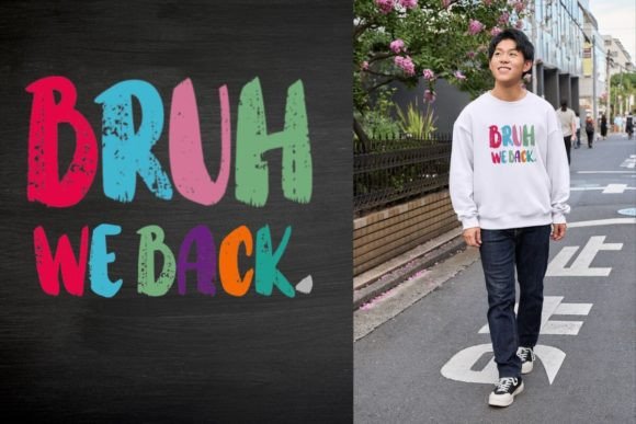 Bruh We Back: A Nostalgic Logo for Humor and Expression