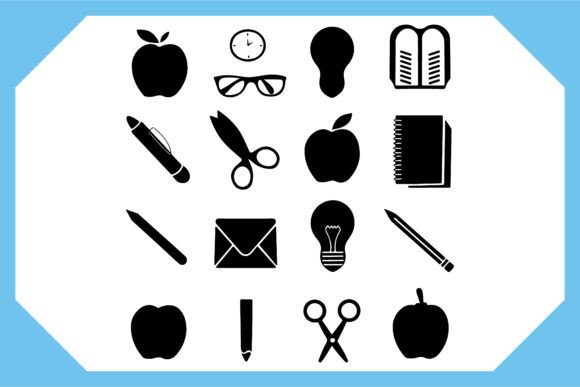Designing with Schoolbag Silhouette, School Backpack 1