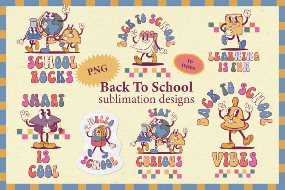 Exploring the World of Groovy School Sublimation Designs