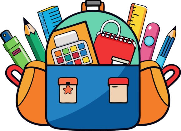 Immerse Yourself in the World of Artistry with Our School Back Pack Vector