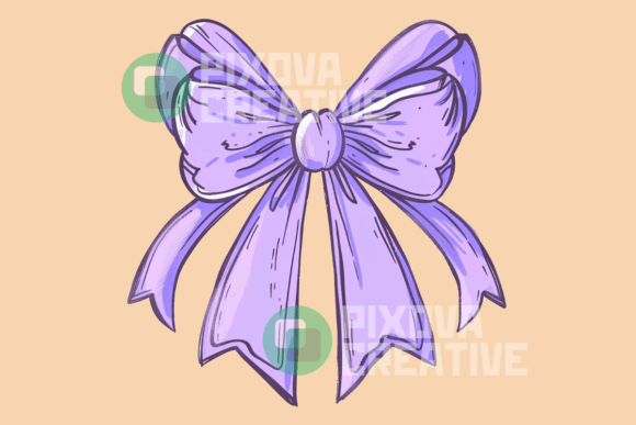 Pink Coquette Bow PNG Graphic