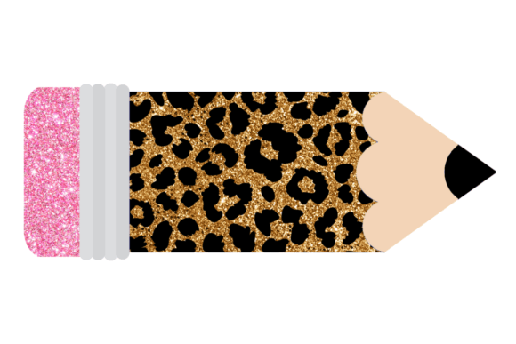 Sparkly Leopard Print Pencil PNG: A Strategic Design Element for Creativity and Branding