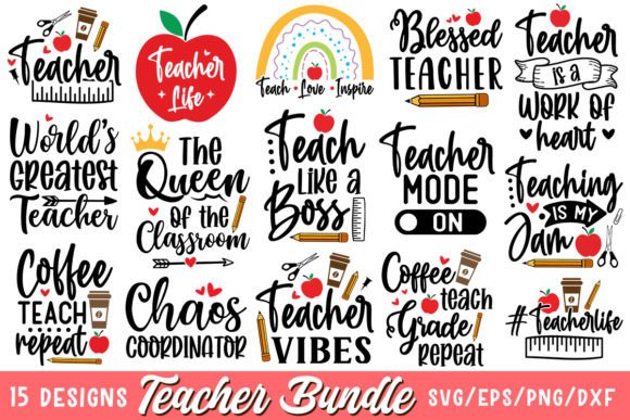 Teacher SVG Bundle, Back to School: A Creative Resource for Modern Designers